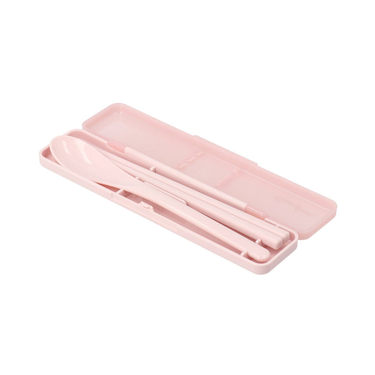 LOGO LUNCH CHOPSTICKS&SPOON Pink