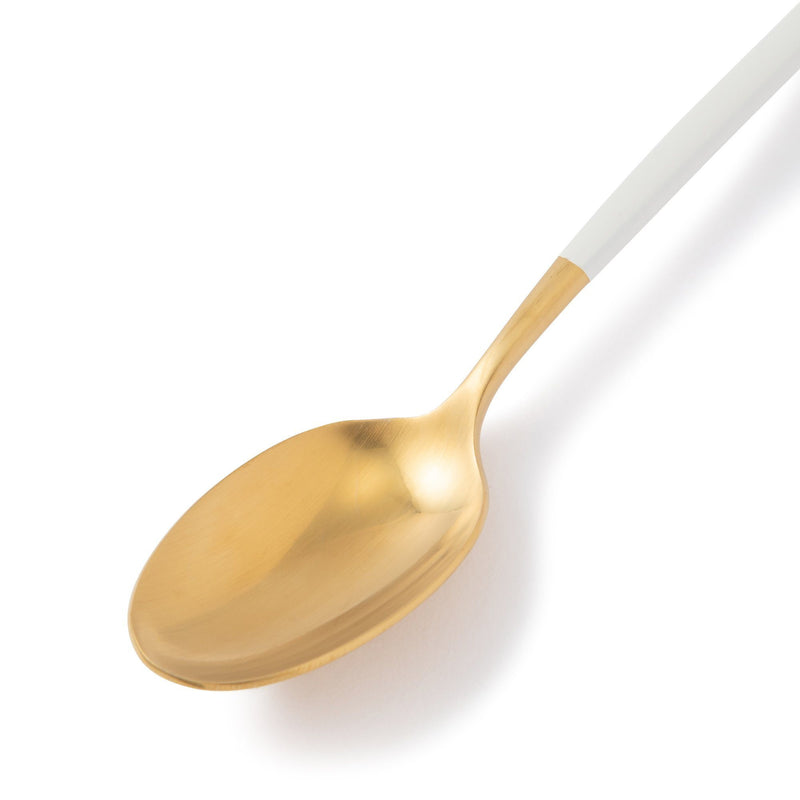 WELLE TEA SPOON GOLD x WHITE