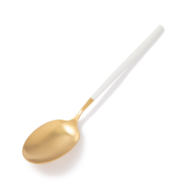 WELLE DINNER SPOON Gold x White