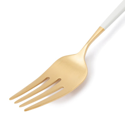 WELLE DINNER FORK Gold x White