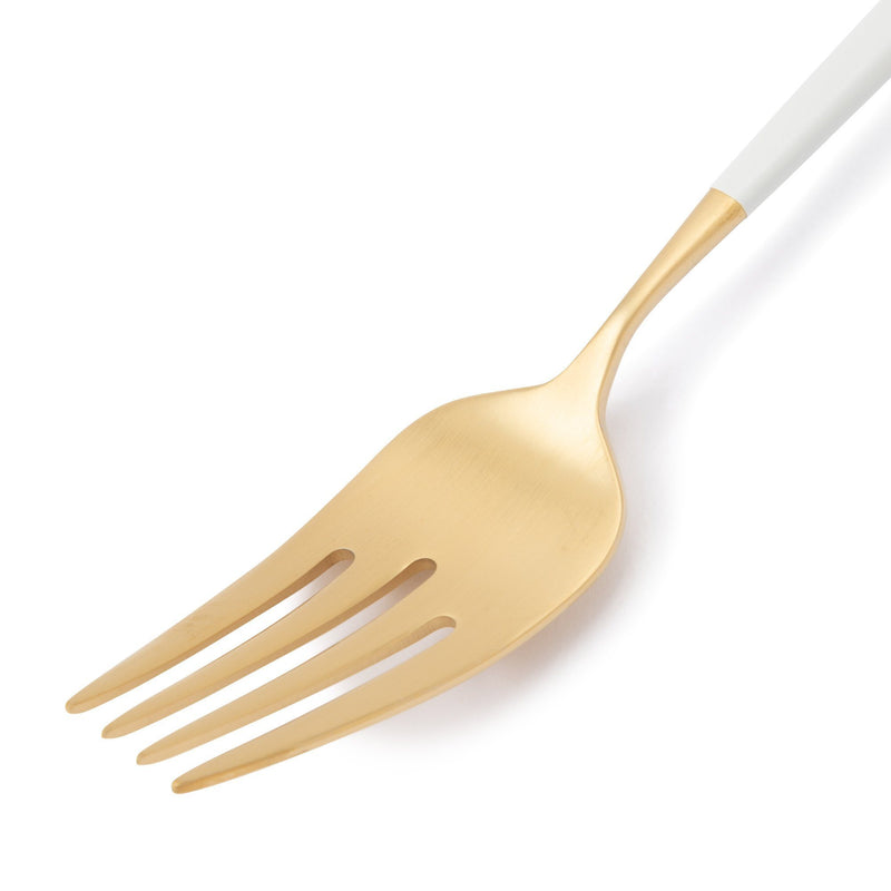 WELLE DINNER FORK Gold x White