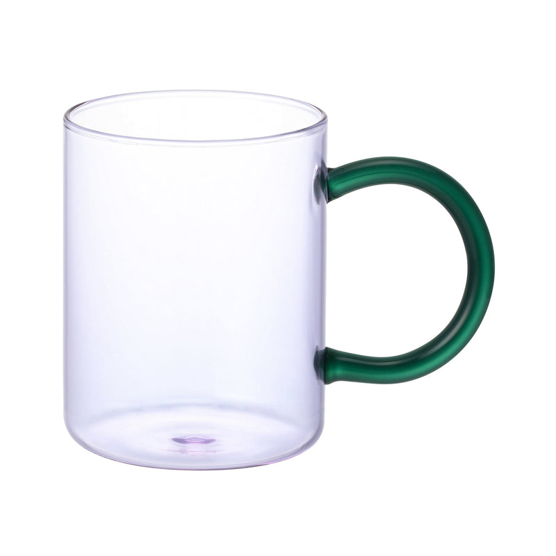 BICOLOR GLASS MUG PURPLE