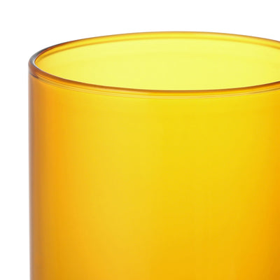 BICOLOR GLASS MUG AMBER