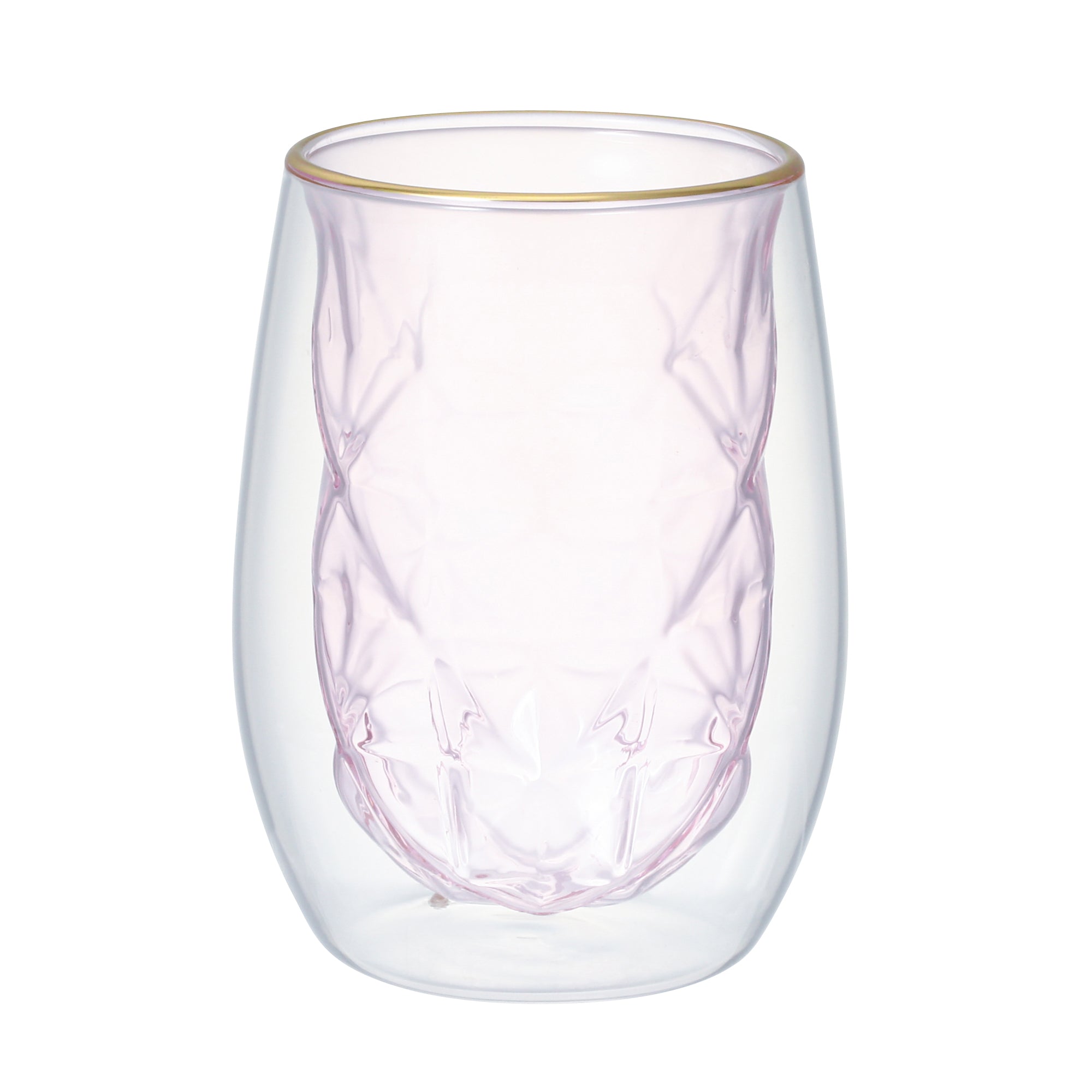 DIA DOUBLE WALL GLASS  PINK