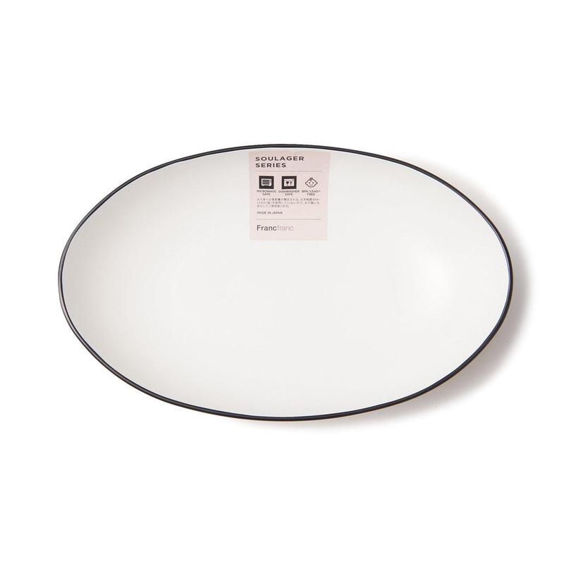 SOULAGER OVAL BOWL WHITE