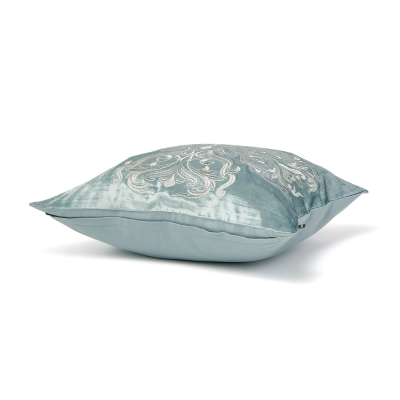 EMB ORNAMENT G CUSHION COVER 450 X 450 LIGHT BLUE