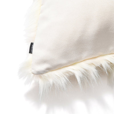 FUR I CUSHION COVER 450 x 450 WHITE