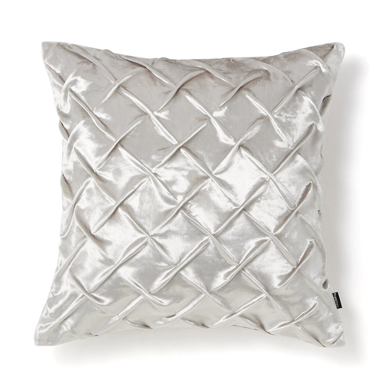 VLVT SMOCKING CUSHION COVER 450 X 450 LIGHT GRAY