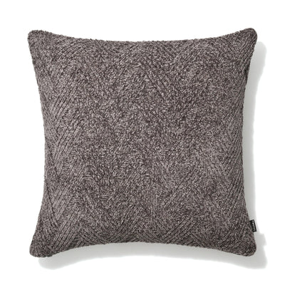 KNIT CHENILLE CUSHION COVER 450 x 450 DARK GRAY