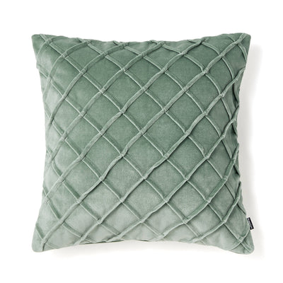 VLVT DIAMOND CUSHION COVER 450 X 450 LIGHT GREEN