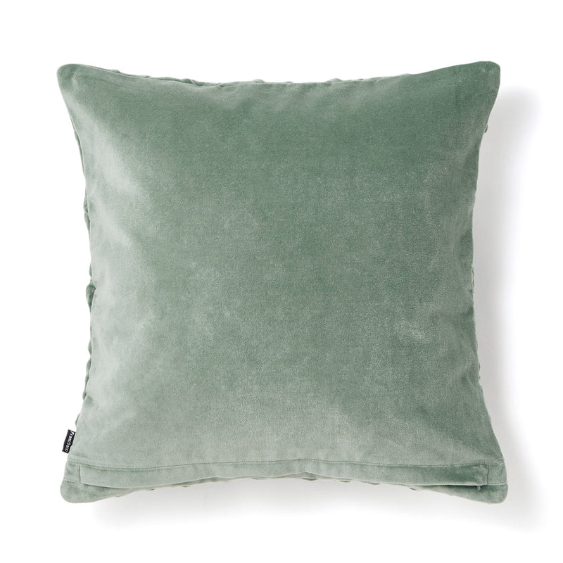 VLVT DIAMOND CUSHION COVER 450 X 450 LIGHT GREEN