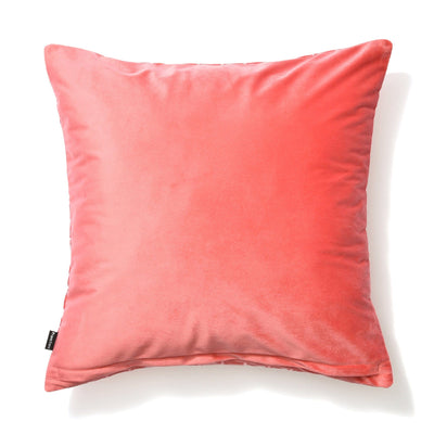 Velvet Geometric Cushion Cover 450 X 450 Pink