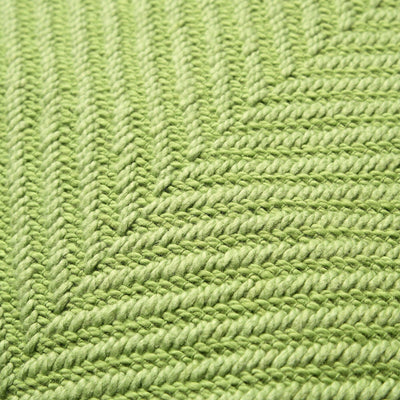 Herringborn Cushion Cover 450 X 450 Green