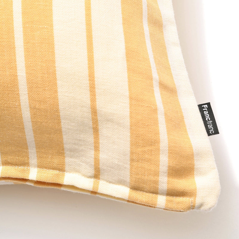 Stripe Cushion Cover 450 X 450 Yellow