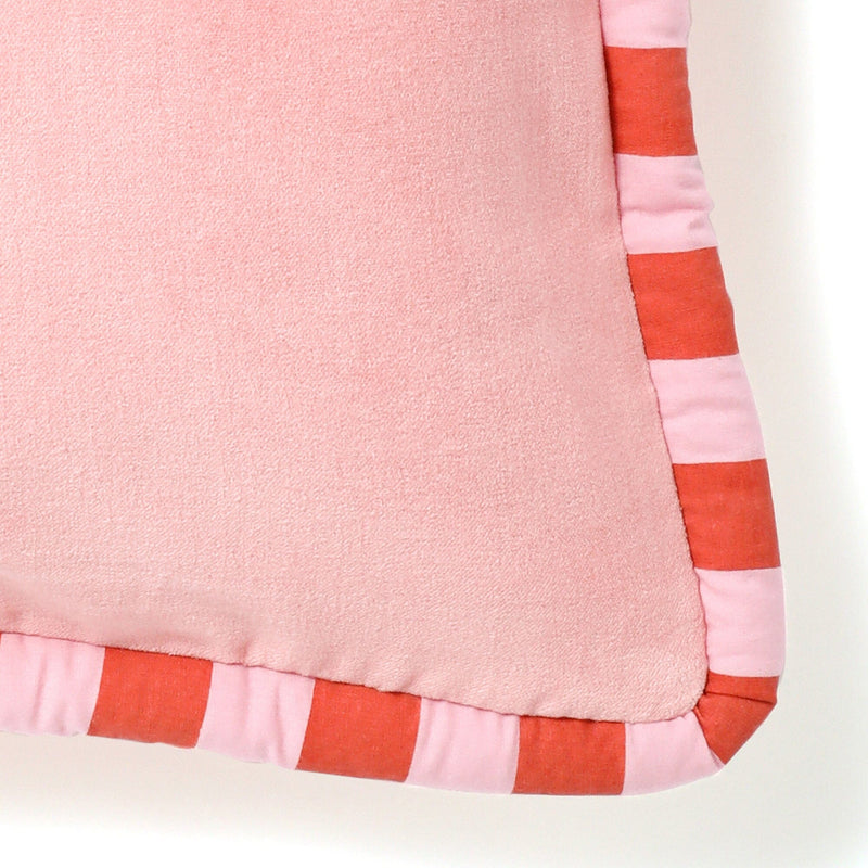 Stripe Piping Cushion Cover 450 X 450 Pink