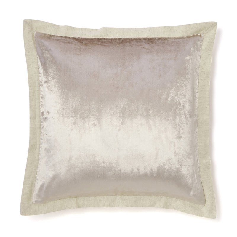 Solid Flange Cushion Cover 600 X 600 Light Beige