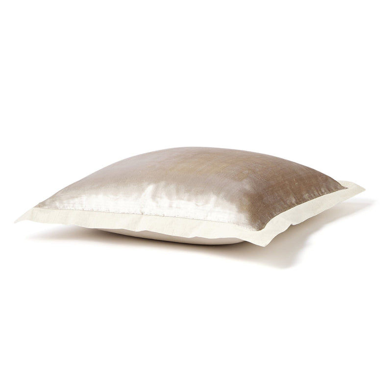 Solid Flange Cushion Cover 600 X 600 Light Beige