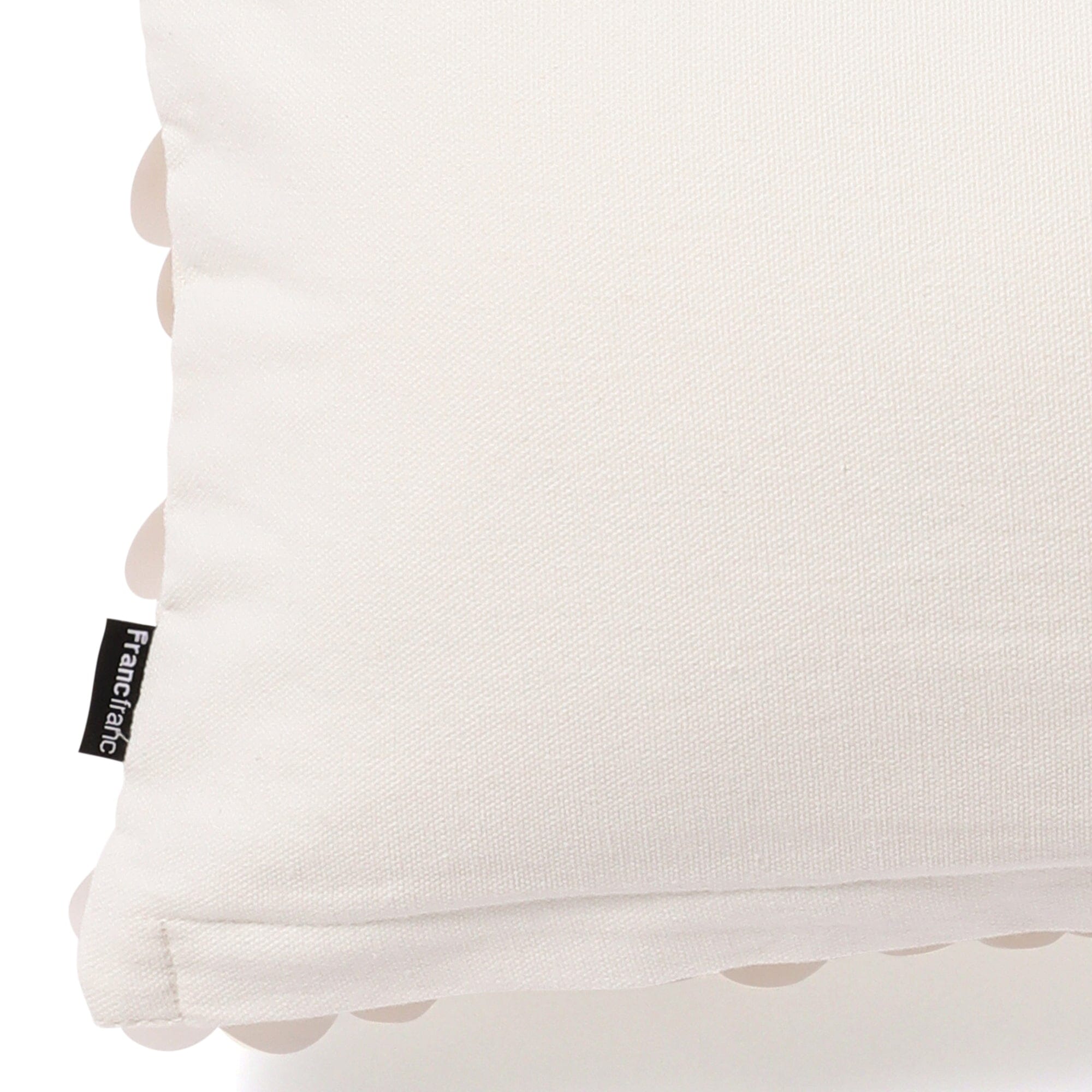 Spangle Cushion Cover 400 X 250 White