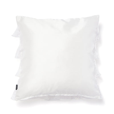 Organdy Frill Cushion Cover 450 X 450 White