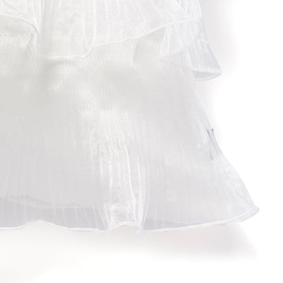 Organdy Frill Cushion Cover 450 X 450 White