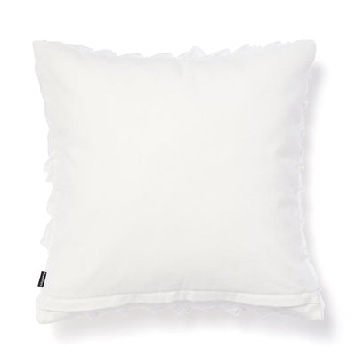 Organdy Frill Cushion Cover 450 X 450 White