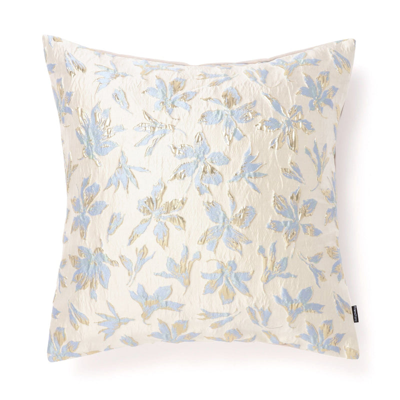 Shiny Flower Cushion Cover 450 X 450 White X Blue