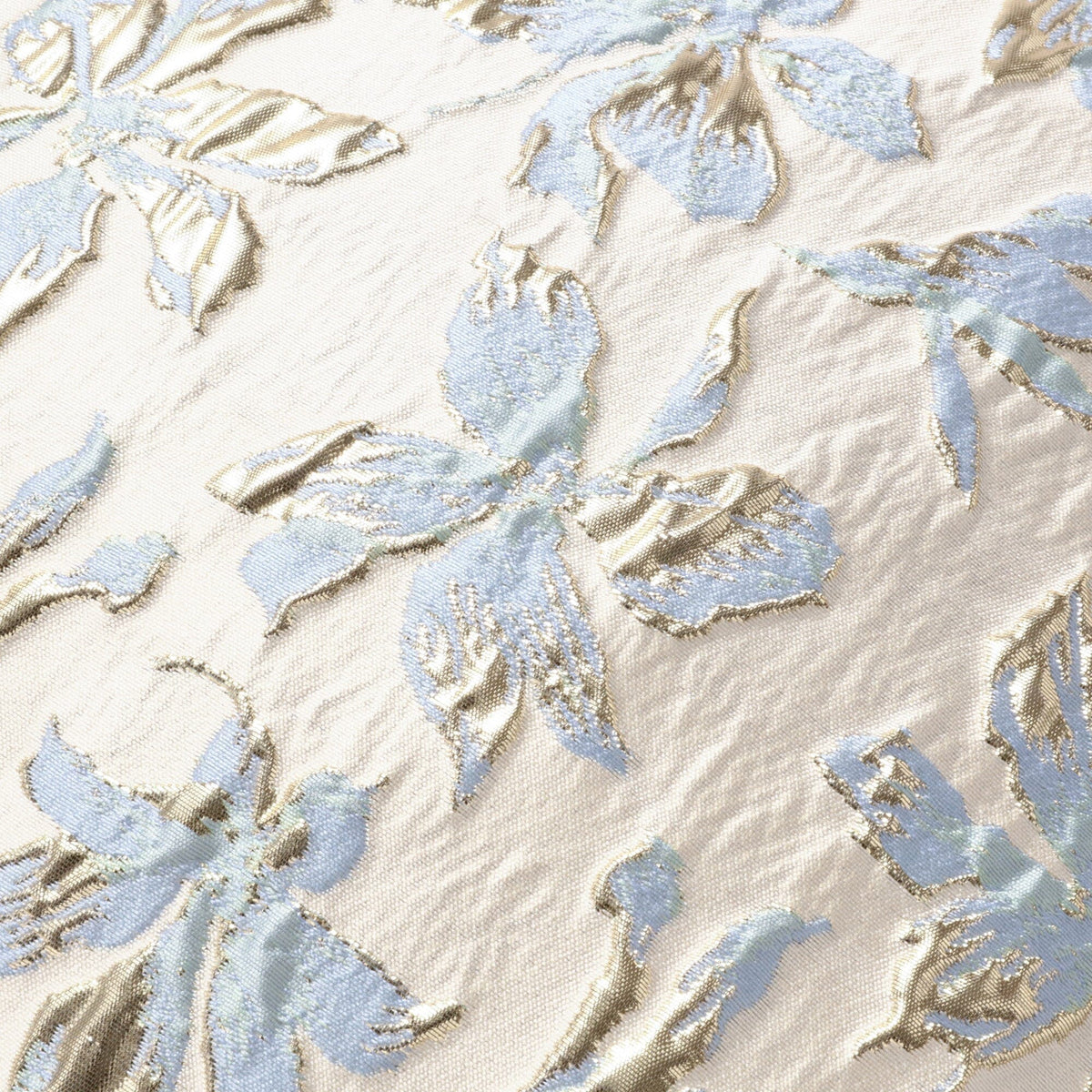 Shiny Flower Cushion Cover 450 X 450 White X Blue