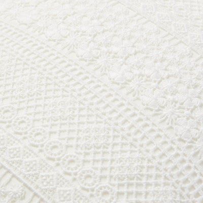 Flower Lace Cushion Cover 450 X 450 White