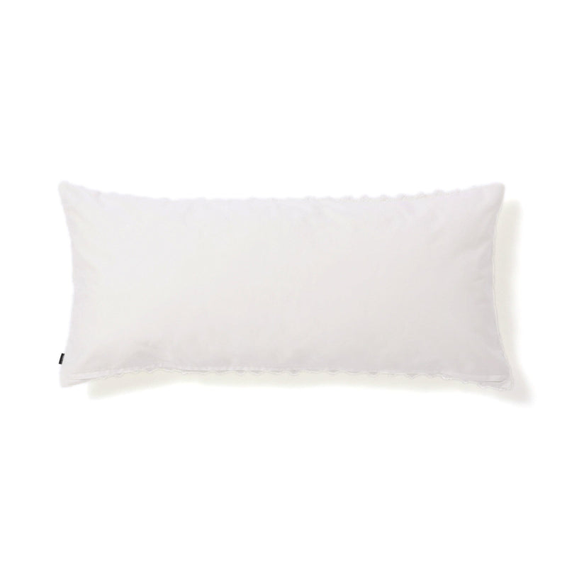 Chiffon Gather Cushion Cover 1000 X 450 White