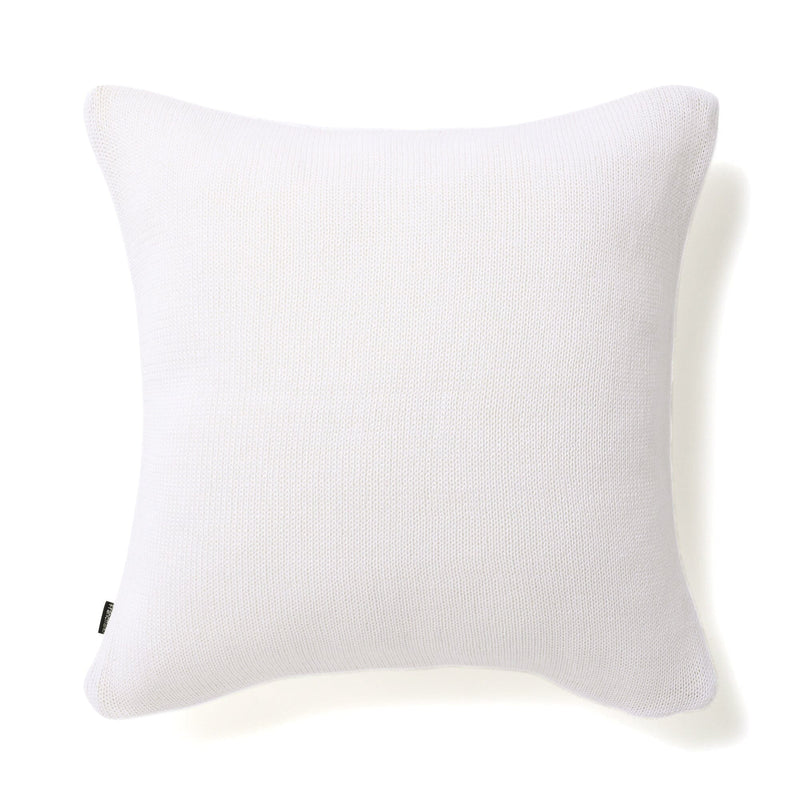 Knit Stripe Cushion Cover 450 X 450 White