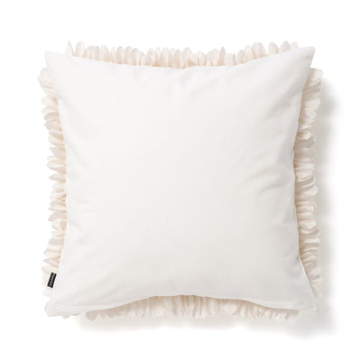 Flower Applique Cushion Cover 450 X 450 Ivory