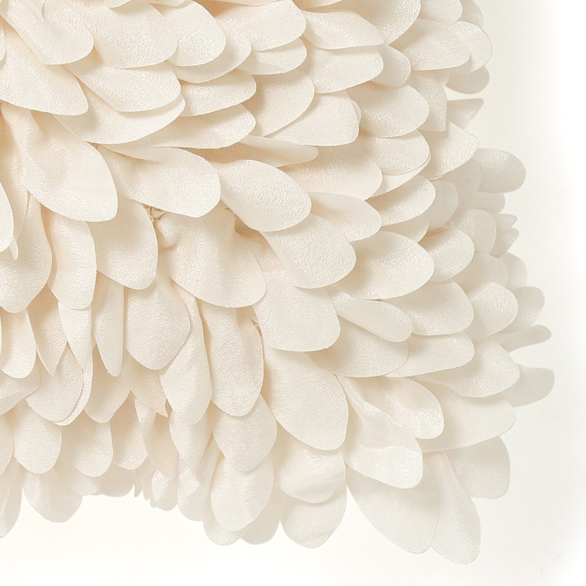 FLOWER APPLIQUE 咕臣套 450 x 450 象牙色