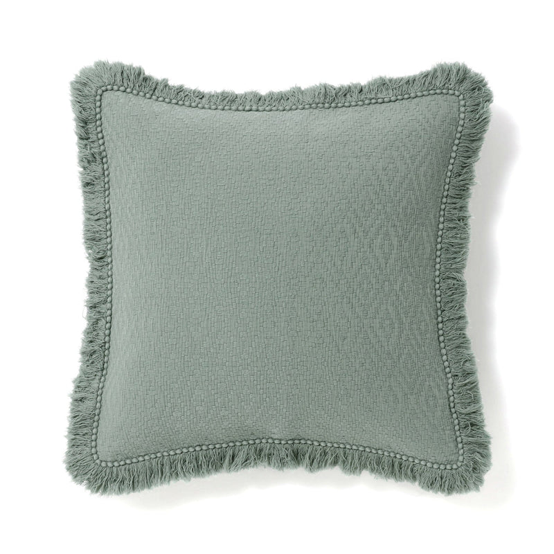 Diamond Fringe Cushion Cover 450 X 450 Green