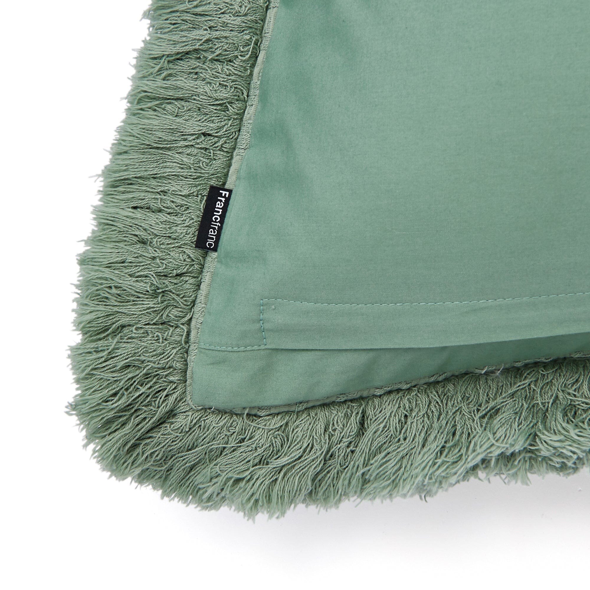 Diamond Fringe Cushion Cover 1000 X 450 Green