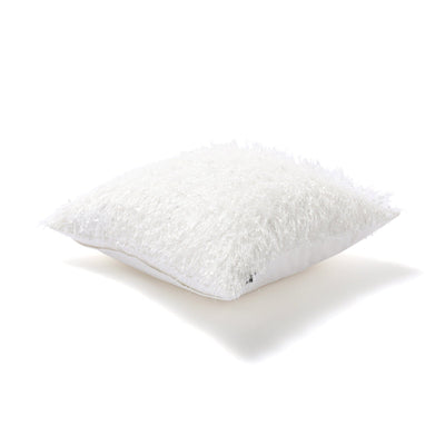 Shaggy Cushion Cover 450 X 450 White