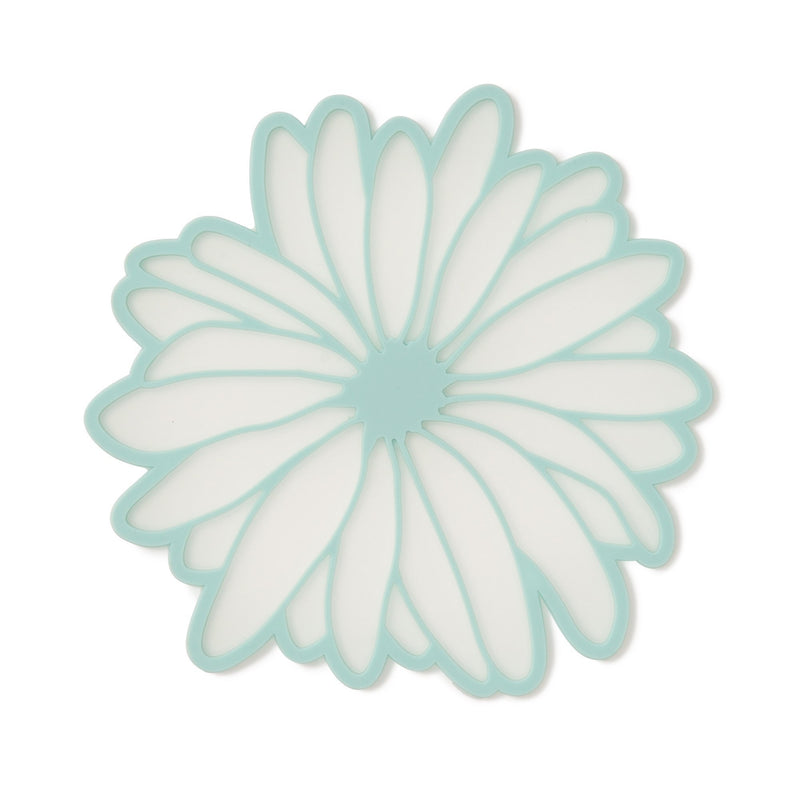 FLOWER GERBERA COASTER LIGHT GREEN