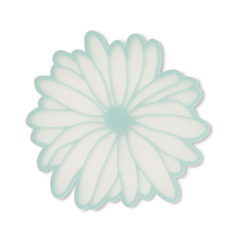 FLOWER GERBERA COASTER LIGHT GREEN