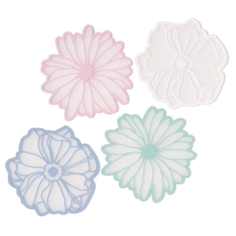 FLOWER GERBERA COASTER LIGHT GREEN