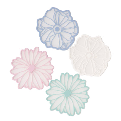 FLOWER GERBERA COASTER LIGHT GREEN