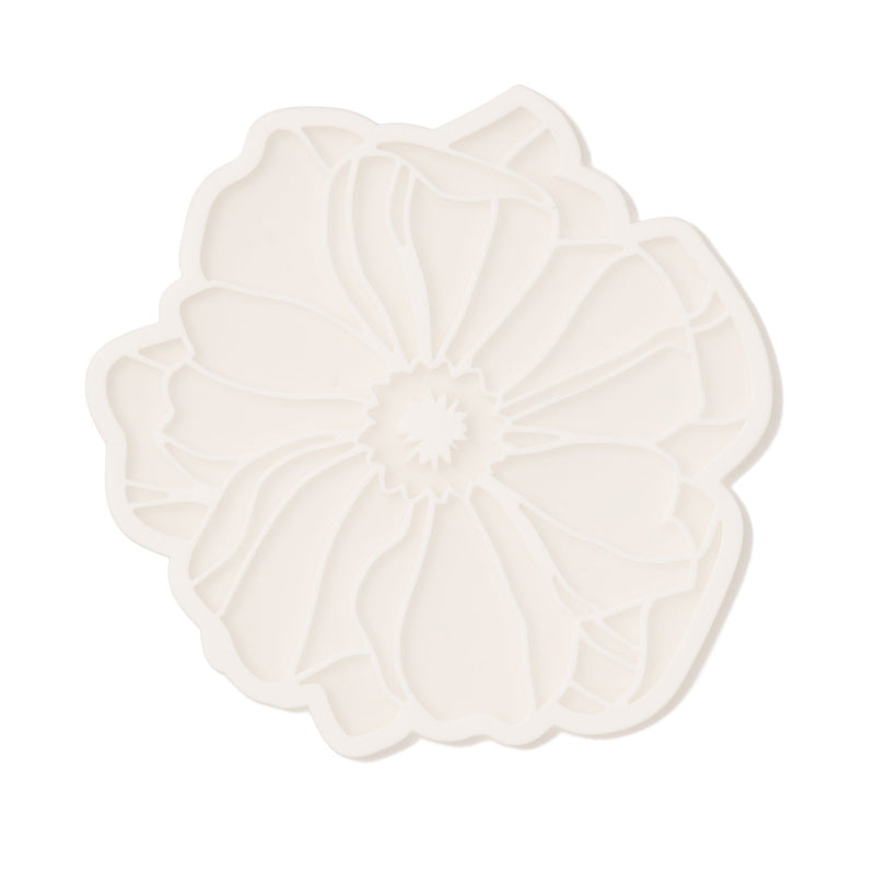 FLOWER PEONY COASTER WHITE