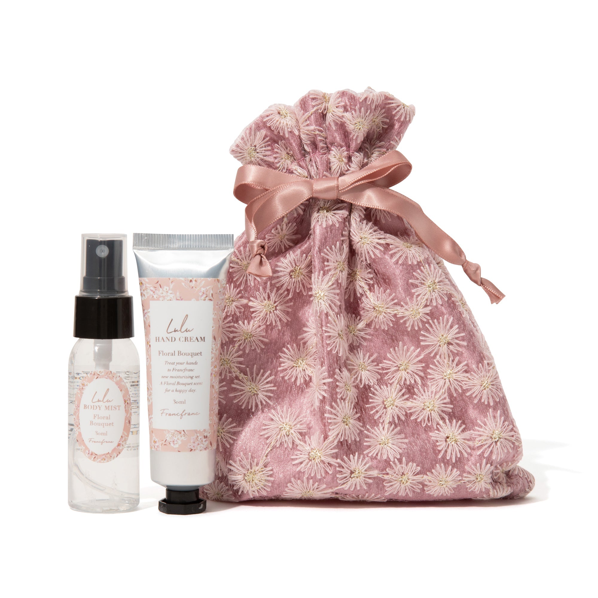 LULU HAND CREAM GIFTSET FLOWER PINK
