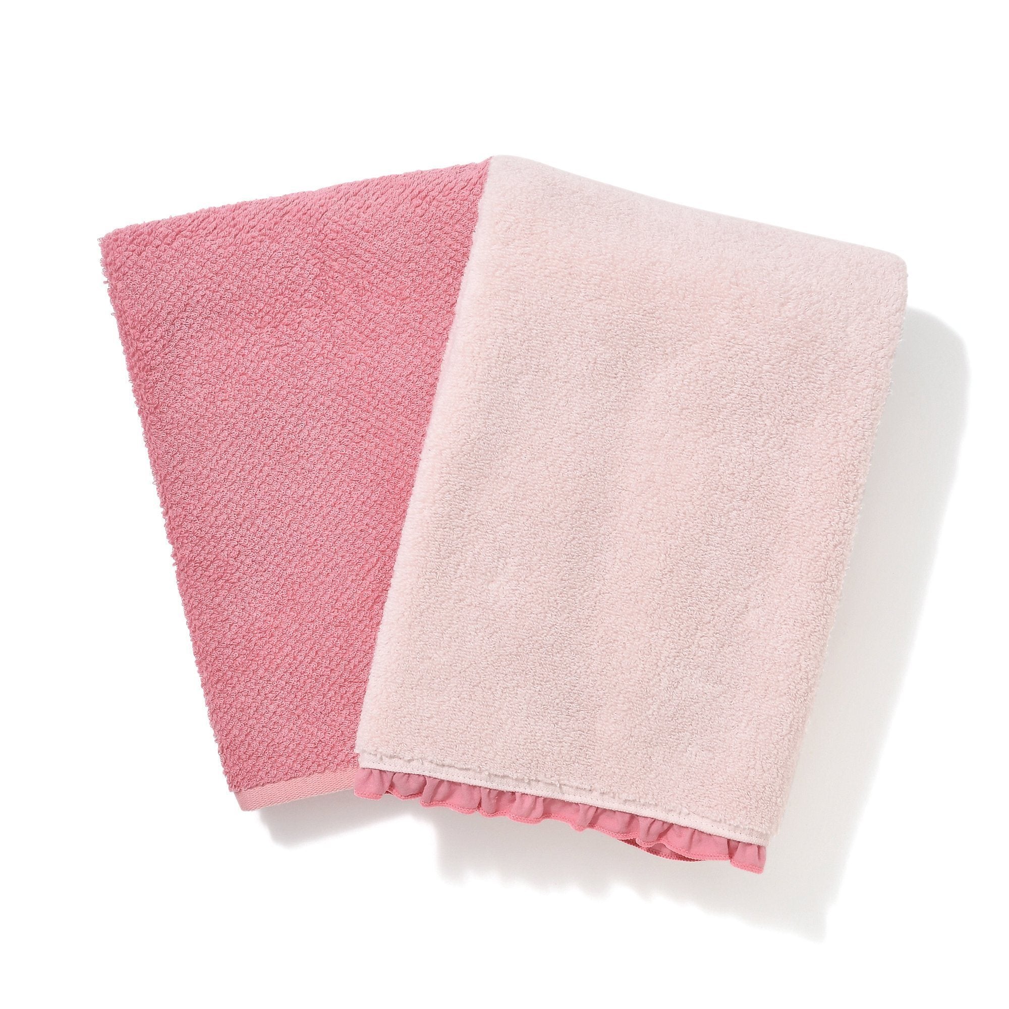 FUWASARA Bath Towel Set Pink