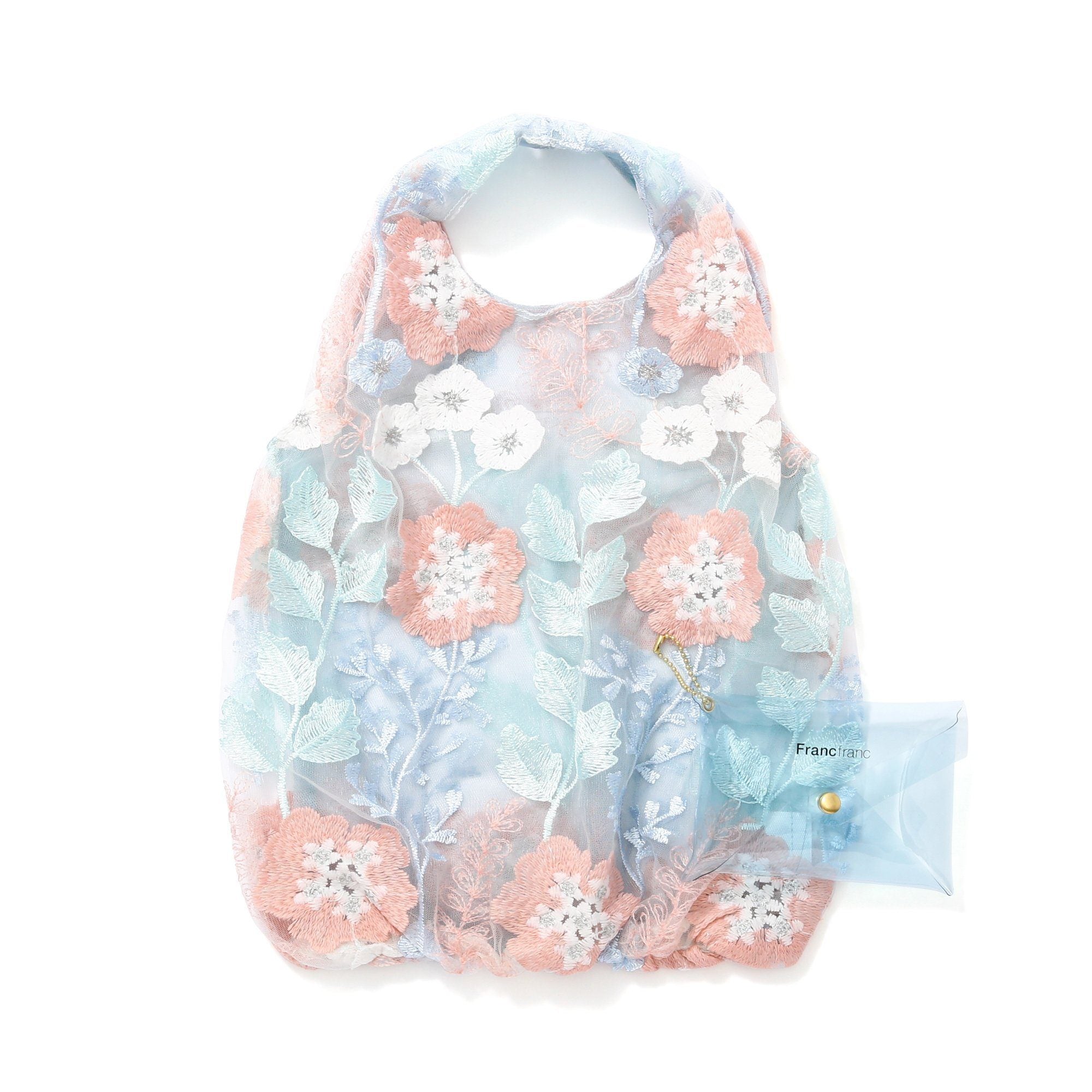 TULLE BAG LIGHT ORANGE X LIGHT BLUE