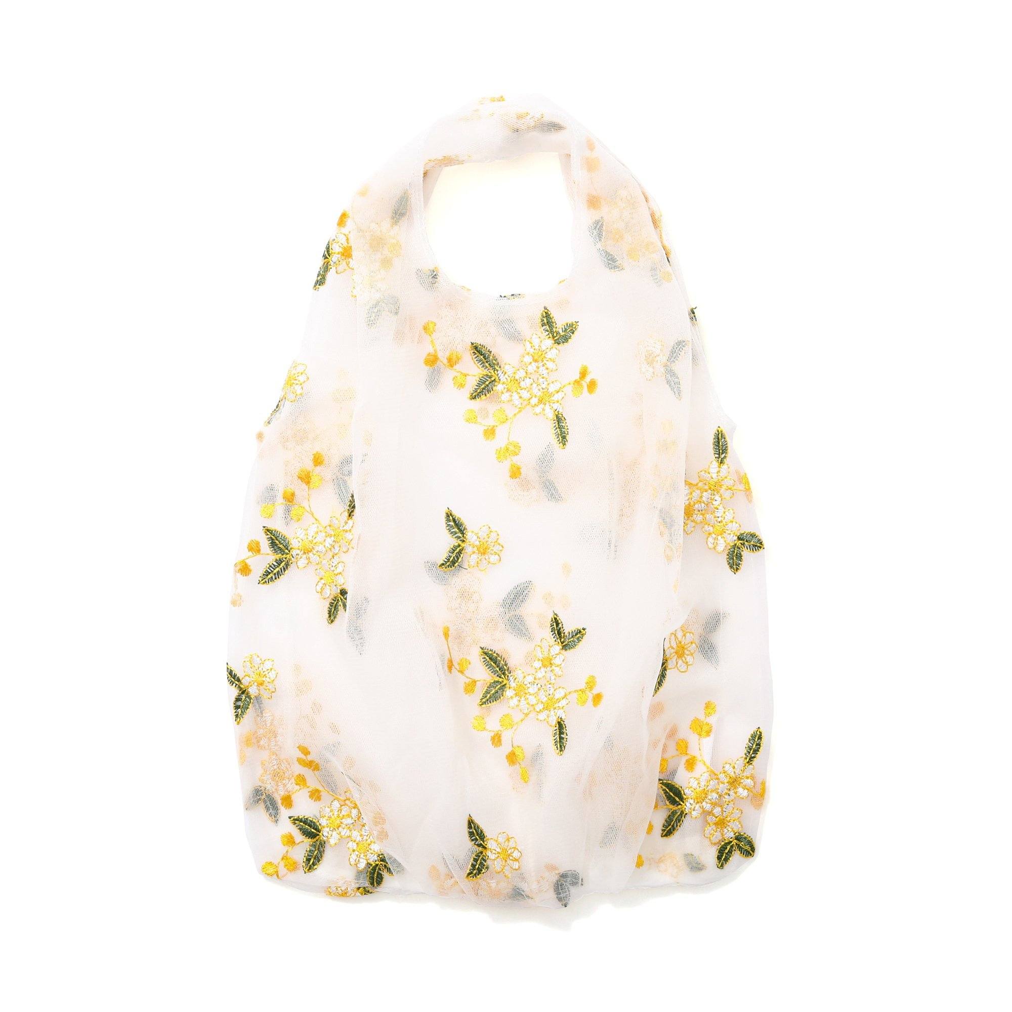 TULLE bag YELLOW x WHITE