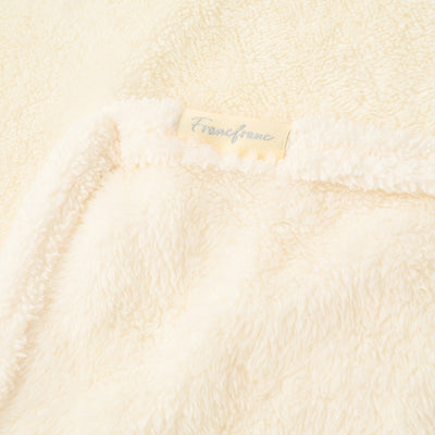 WARM FLEECE 4WAY PONCHO WHITE