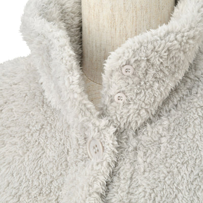 WARM FLEECE BLANKET ROBE GRAY