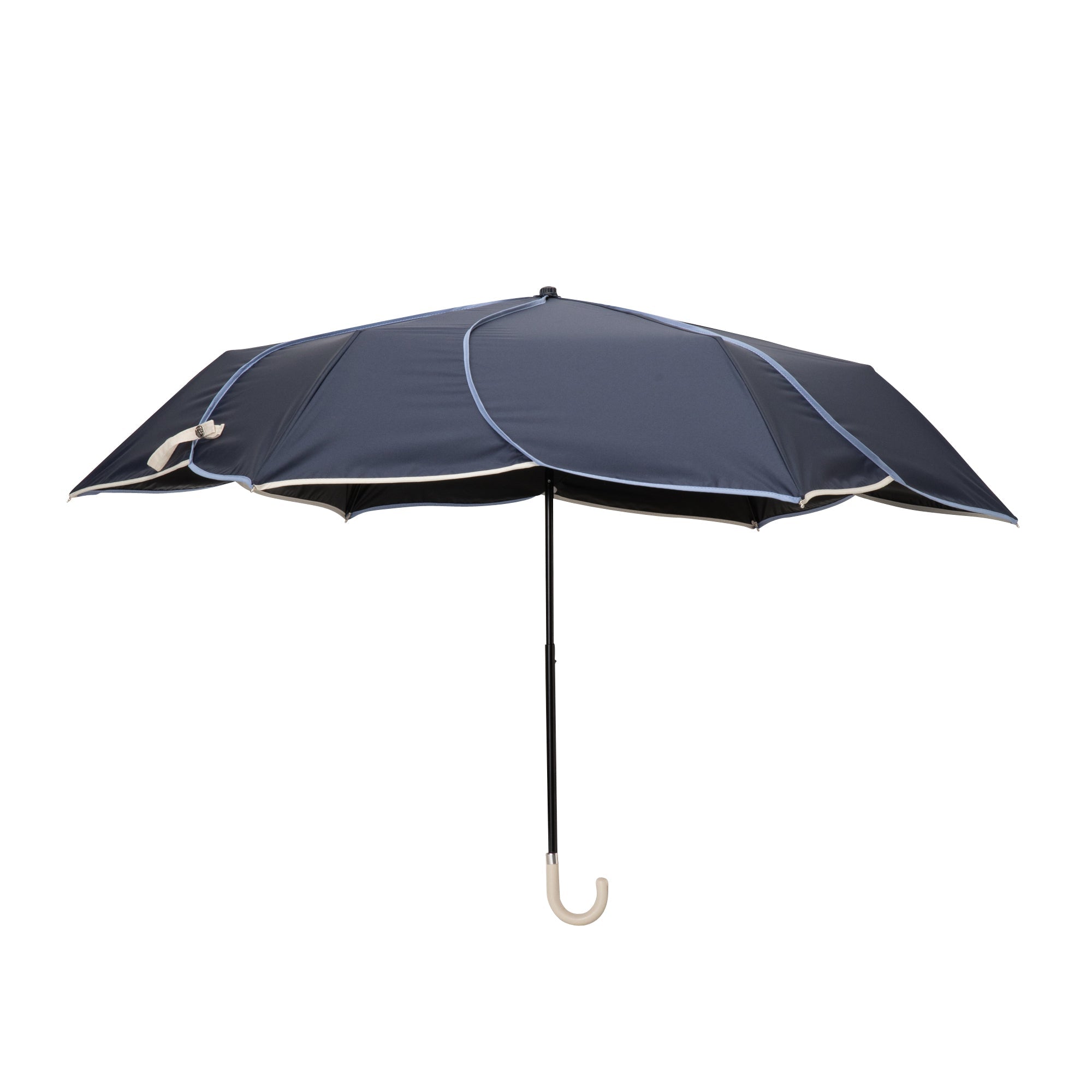 BICOLOR PIPING PARASOL MINI UMBRELLA NAVY