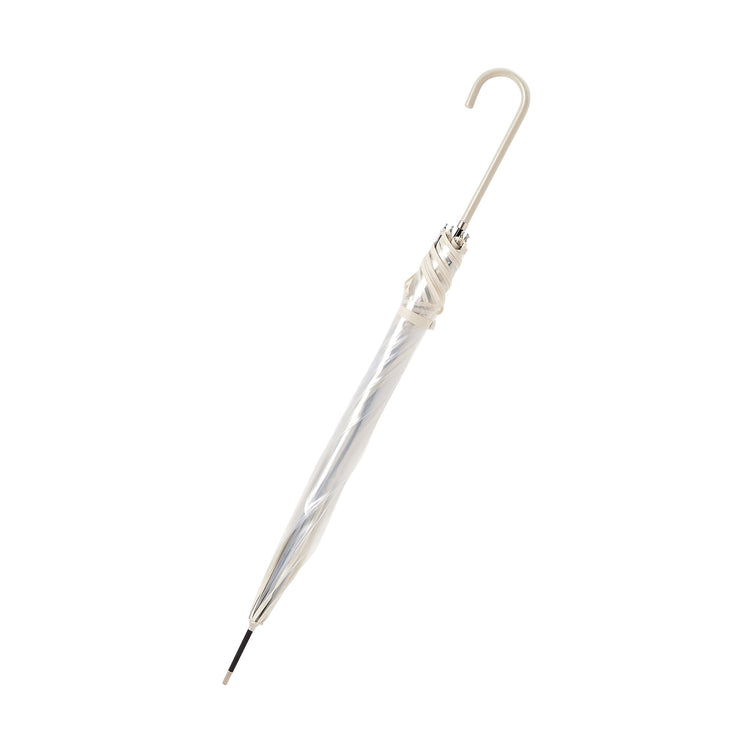 CLEAR UMBRELLA COLOR PIPING 58 WHITE
