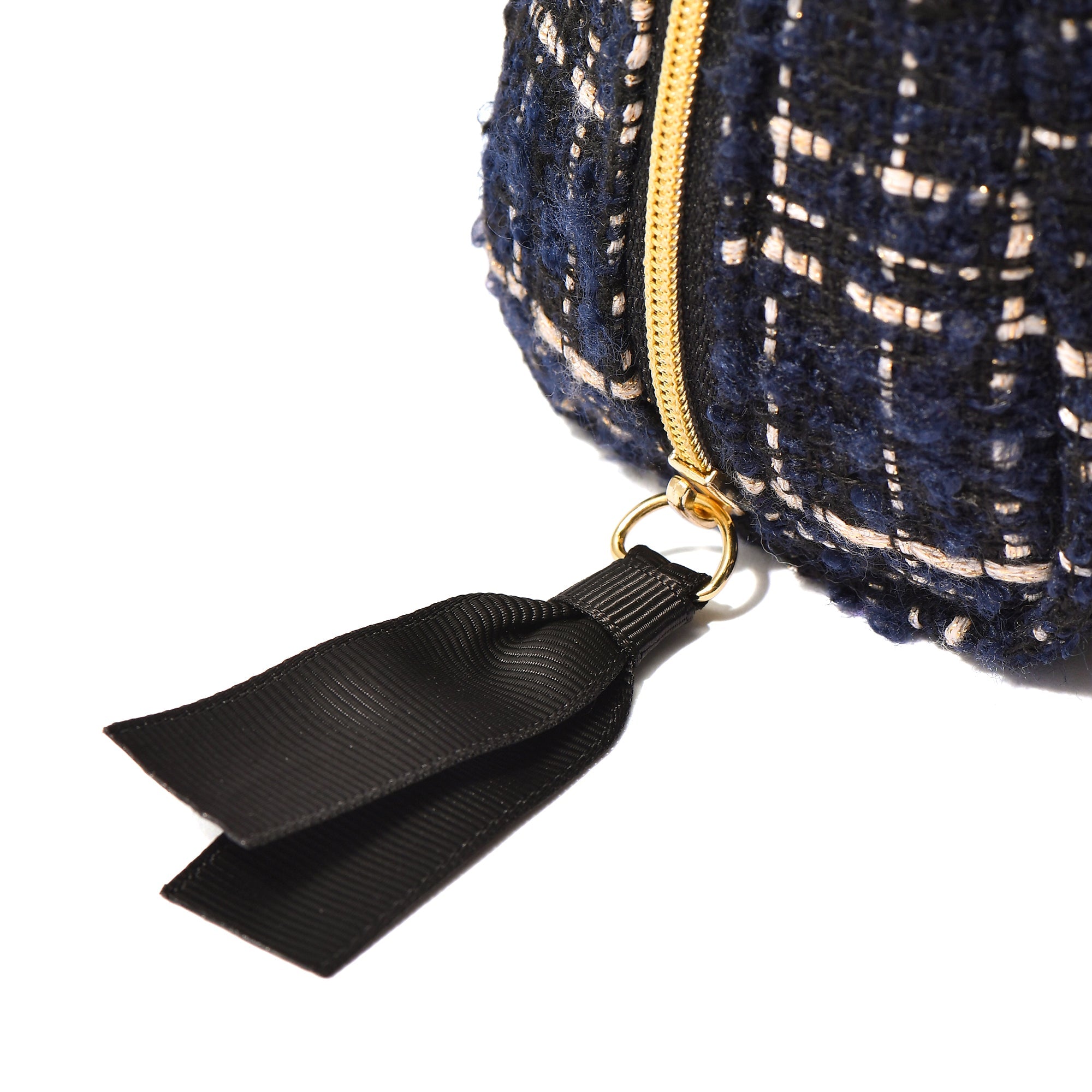 TWEED POUCH SMALL BLACK