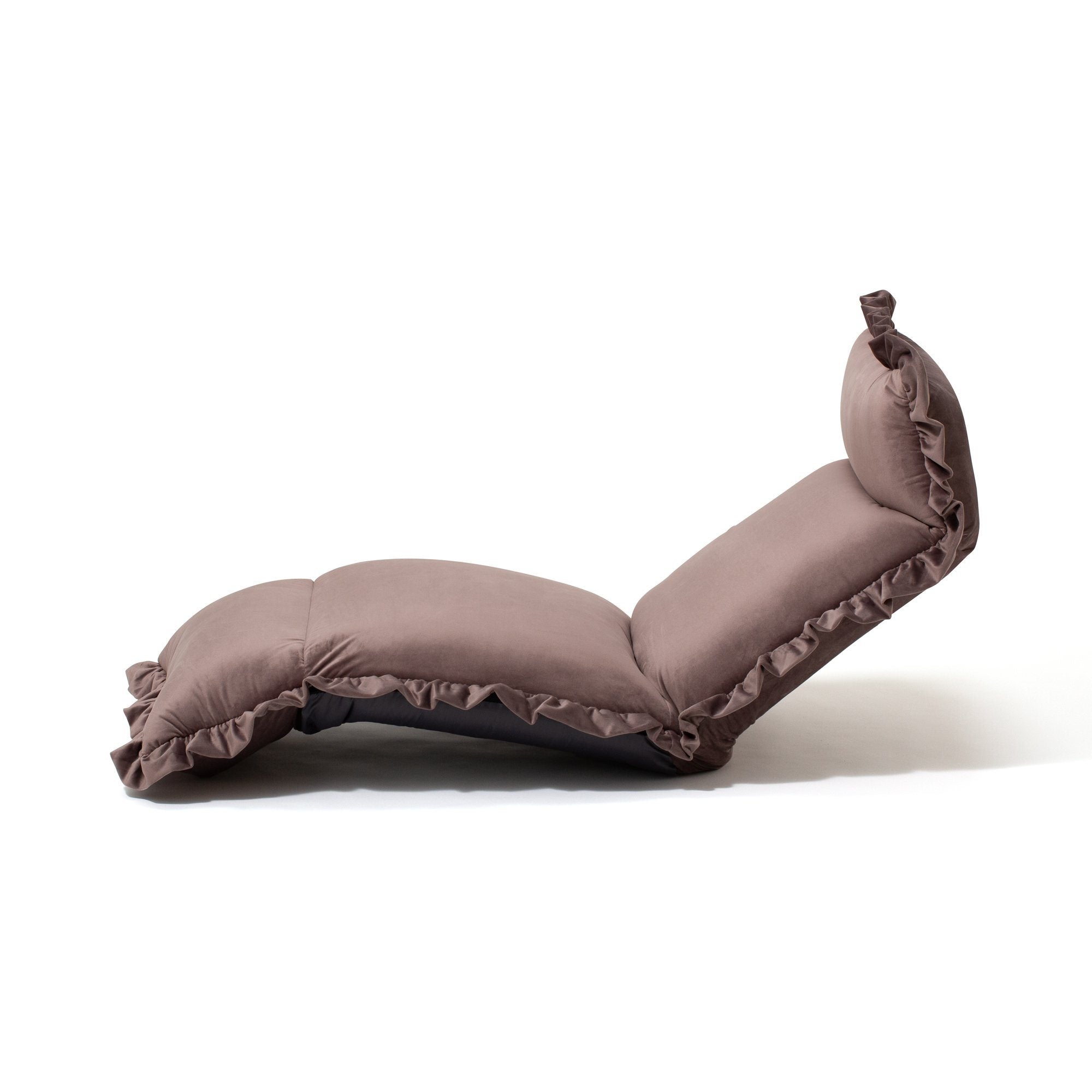 CALIN Floor Chair HIGH Back W610×D690～1480×H150～760 BROWN